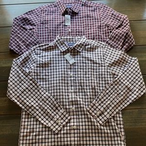Boys Set of 2 Plaid Children’s Place Button Down Shirts…NWT